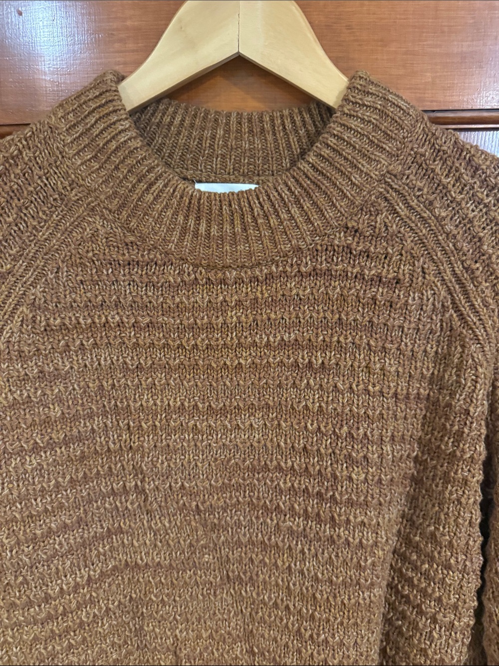 Universal Thread Rust Brown Textured Crewneck Sweater - Picture 2 of 7